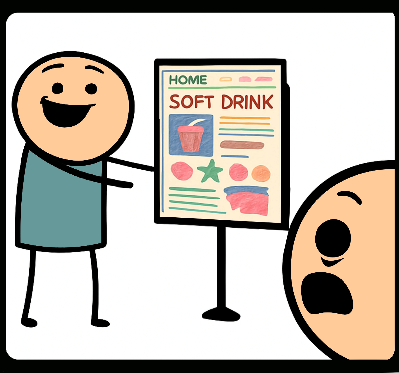 Entwickler präsentiert dem Designer die Website